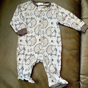 Grey hedgehog footies